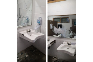 Vandalism Strikes Malta Community Park's Woman's Restroom