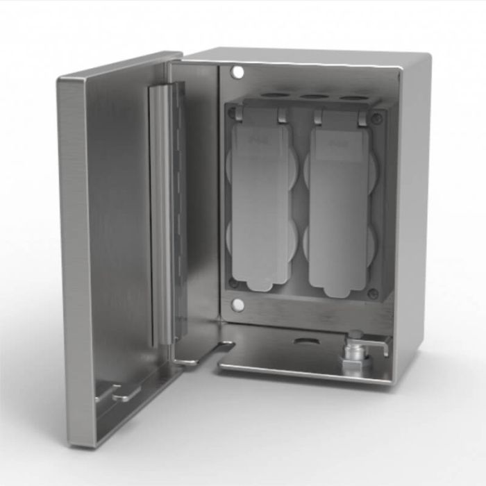 AA-EB-7R - Vandal Resistant Outlet Lock Box w/ Cylinder Lock