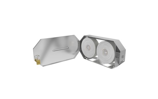 Interior layout showcasing dual jumbo roll capacity and universal paper compatibility