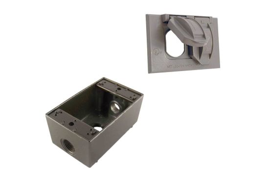 1 Gang - Weatherproof Electrical Outlook Box and Cover