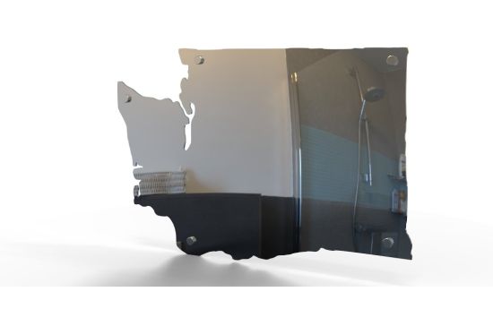 Custom-shaped shatterproof metal mirror ideal for high-impact and vibration environments