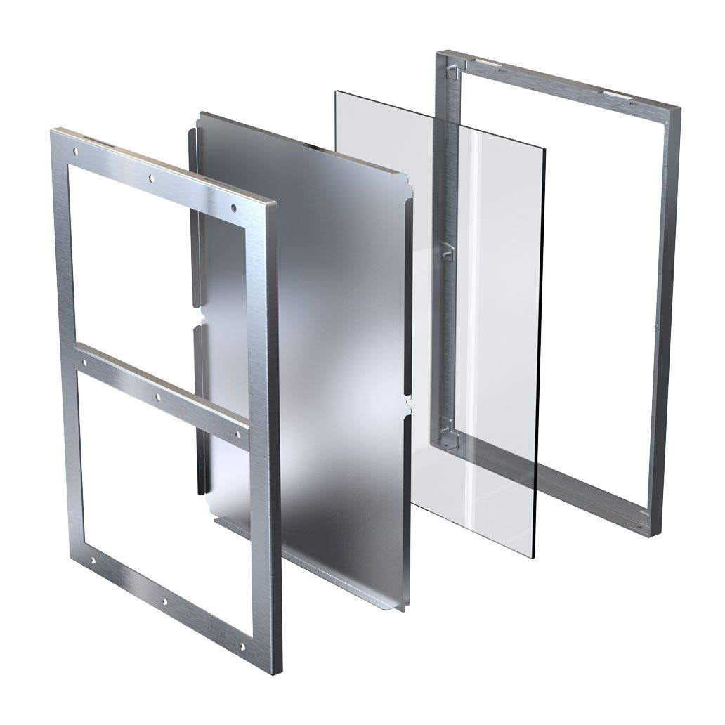 High security tab locked mirror system