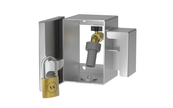 Vandal Proof Hose Bibb Lock Box Front Open View
