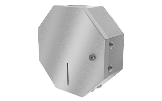 Vandal Resistant Single Roll Mini Jumbo Toilet Paper Dispenser with Universal Door & Key Lock