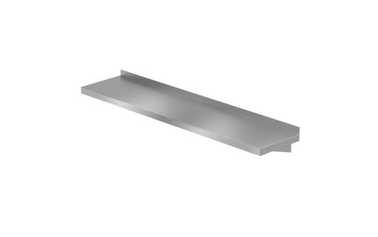 Vandal Resistant Wall Mounted 8" Deep Utility Shelf with Brace