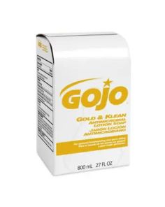 GOJO GOJ 9127-12 Gold and Klean Antimicrobial Lotion Soap for Bag-in-Box Dispenser