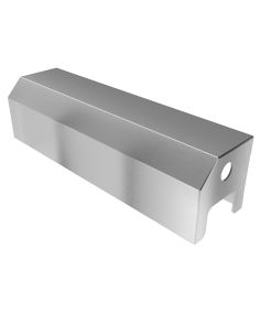 Vandal resistant four roll stainless steel toilet paper holder - front isometric view