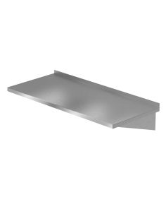 Vandal Resistant Wall Mounted 16" Deep Utility Shelf with Brace