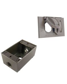 1 Gang - Weatherproof Electrical Outlook Box and Cover