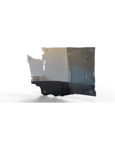 Custom-shaped shatterproof metal mirror ideal for high-impact and vibration environments