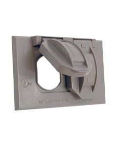 Duplex Single Weatherproof Cover, 1 Gang