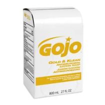 GOJO GOJ 9127-12 Gold and Klean Antimicrobial Lotion Soap for Bag-in-Box Dispenser