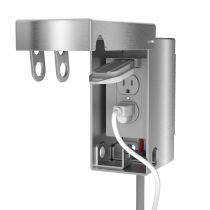 AA-EB-1G-HL - Vandal Proof Locking Electrical Outlet Box w/ Hitch Lock