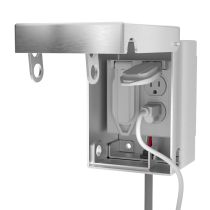 Vandal Proof Locking Electrical Outlet Box Two-Gang w/ Hitch Lock