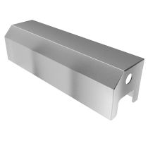 Vandal resistant four roll stainless steel toilet paper holder - front isometric view