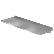 Vandal Resistant Wall Mounted 12" Deep Utility Shelf with Brace