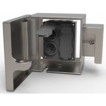 AA-EB-4R - Vandal Proof Locking Outlet Box w/ Padlock