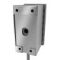 Rear view showing backplate and conduit knockouts