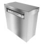 Front view of AA-SC100 stainless steel sharps lock box - closed