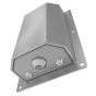 Bottom angle showing drip-resistant outlet and structural welds