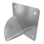 Side view showing sloped anti-ligature design of the toilet paper holder