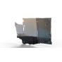 Custom-shaped shatterproof metal mirror ideal for high-impact and vibration environments