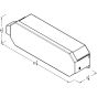 Dimensional drawing showing three-roll capacity and compact footprint
