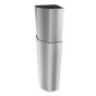 Corner trash can open with removable inner bin shown