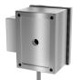 Back panel view with 3 ½” x 5 ⅝” opening for outlet box access