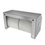 Side view highlighting depth and mounting flanges