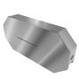 Vandal-resistant stainless steel jumbo 2-roll toilet paper dispenser front isometric view