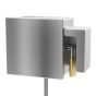 Front view of vandal resistant stainless steel multipurpose lock box