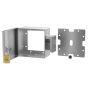 Empty lock box with conduit port and reinforced stainless interior