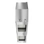 Side view of keyed lock two-roll mini jumbo toilet paper dispenser