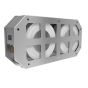 Rear isometric showing mounting holes and surface-mounted design
