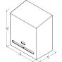 Dimensional illustration with towel roll inside