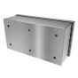 Back view showing 3/8" mounting holes and slim design