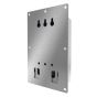 Back view showing surface mounting points for correctional wall installation