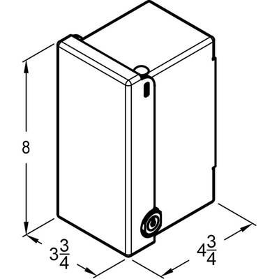 Front Line - Vandal Resistant 1 Gang Electric Receptacle Lock Box for Hitch Lock