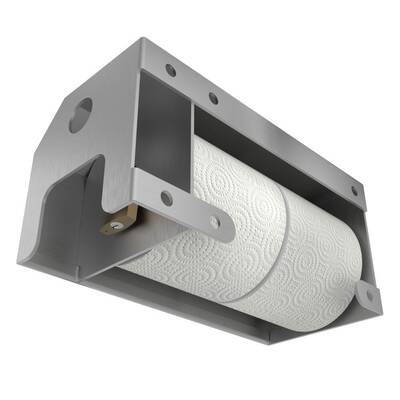 Back - Vandal Resistant Horizontal Full Shroud 2 Roll Toilet Paper Dispenser