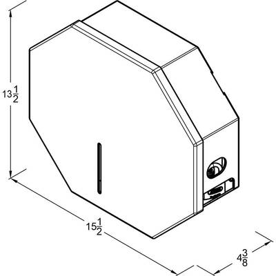 Front Line - Vandal Resistant High Capacity Jumbo Roll Toilet Paper Holder