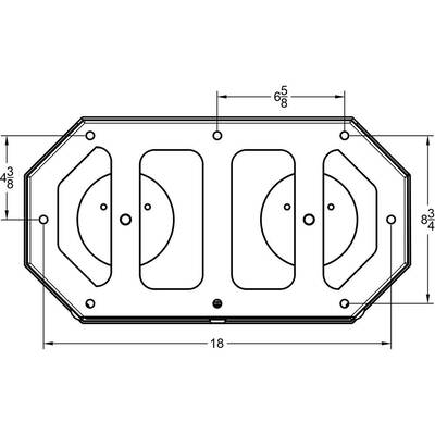 Back Line - Vandal Resistant High Capacity Mini Jumbo Two Roll Toilet Paper Holder