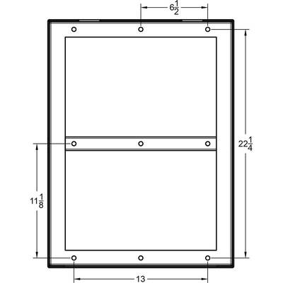 Back Line - Full Frame Vandal Resistant / Anti-Graffiti Restroom Security Mirror with Sacrificial Plexiglass