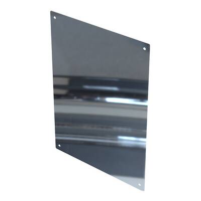 Front - Polished Stainless Steel Glass Free Shatter Proof Mirror