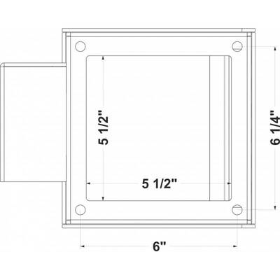 Back Line - Vandal Resistant 2 Gang Electric Receptacle Lock Box for Padlock