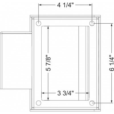 Back Line - Vandal Resistant 1 Gang Outdoor Electric Receptacle Lock Box for Padlock