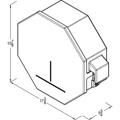 Front Line - Vandal Resistant Jumbo Roll Holder with Five Standard Toilet Paper Roll Option (VSP-JRDx5) 