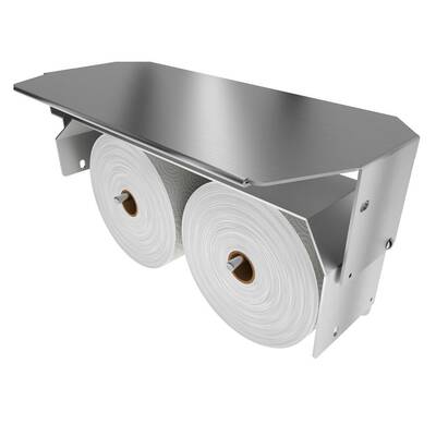 Open - Vandal Resistant Two Roll Mini Jumbo Toilet Paper Holder