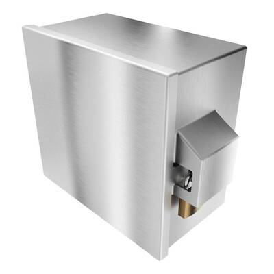 Front - Vandal Resistant Wide C-Fold Stainless Steel Paper Towel Holder