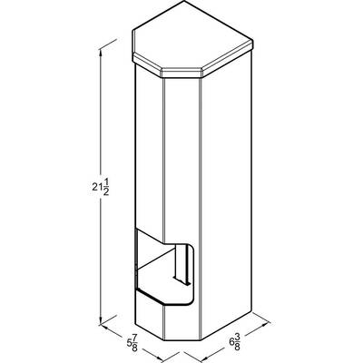 Front Line - Vandal Resistant Four Roll Vertical Toilet Paper Holder
